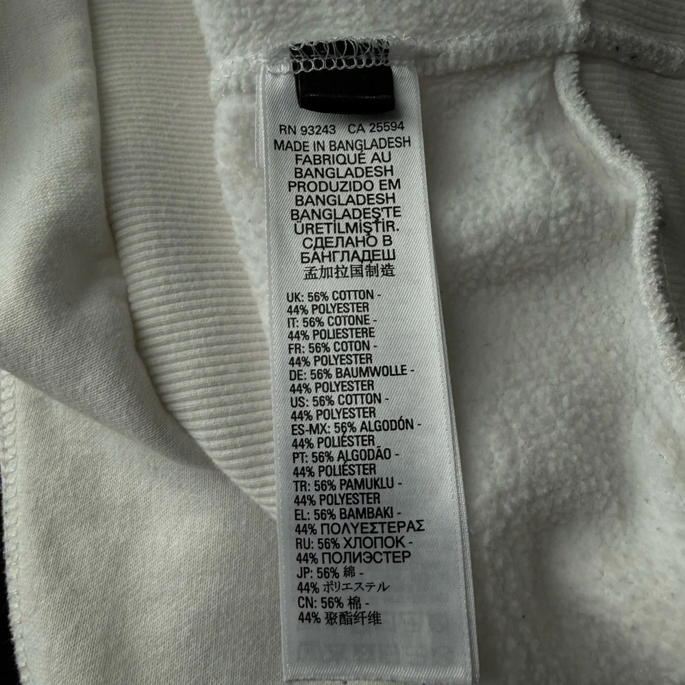 Diesel White Hoodie with Black Logo - Picture 9 of 12